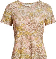 CITY BLUES Floral Crewneck T-Shirt