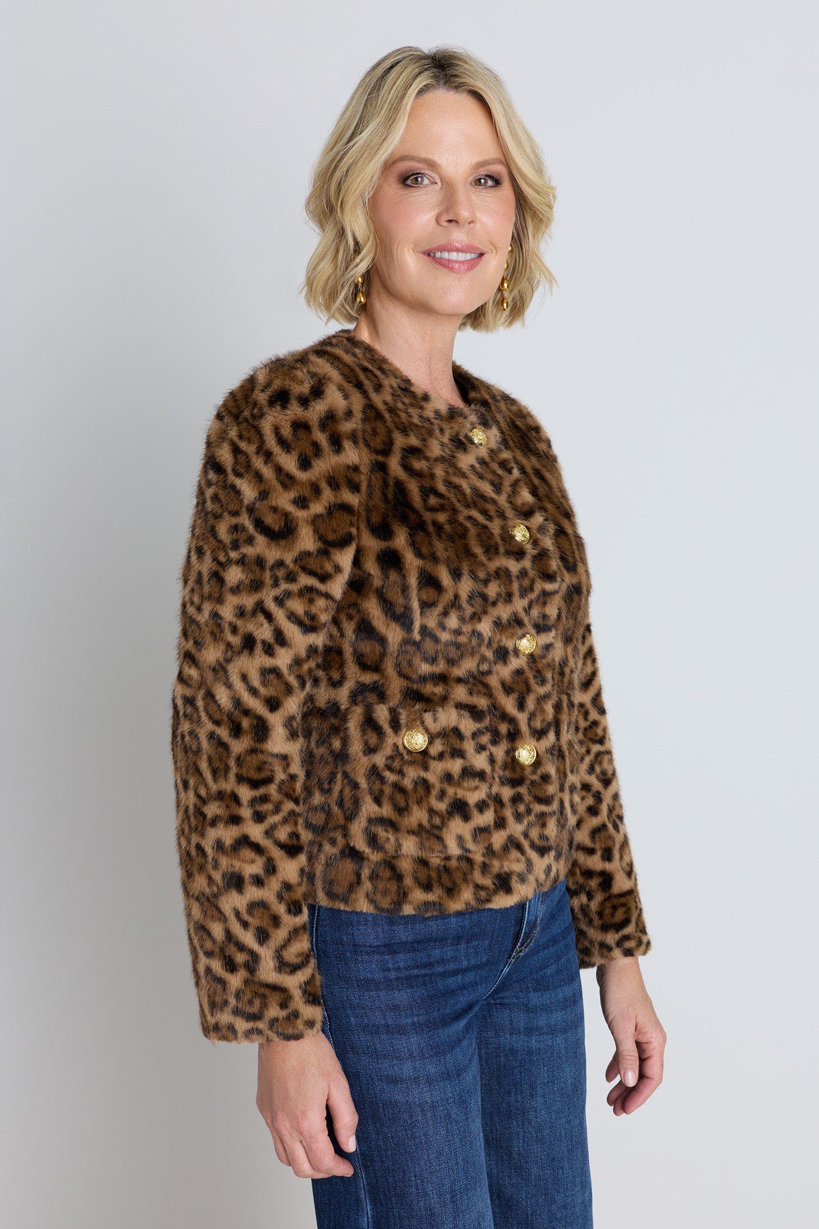 The Noli Shop Aviva Faux Fur Jacket (Women) | Nordstrom