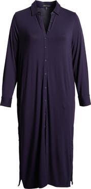 Universal Standard Sally Long Sleeve Liquid Jersey Shirtdress