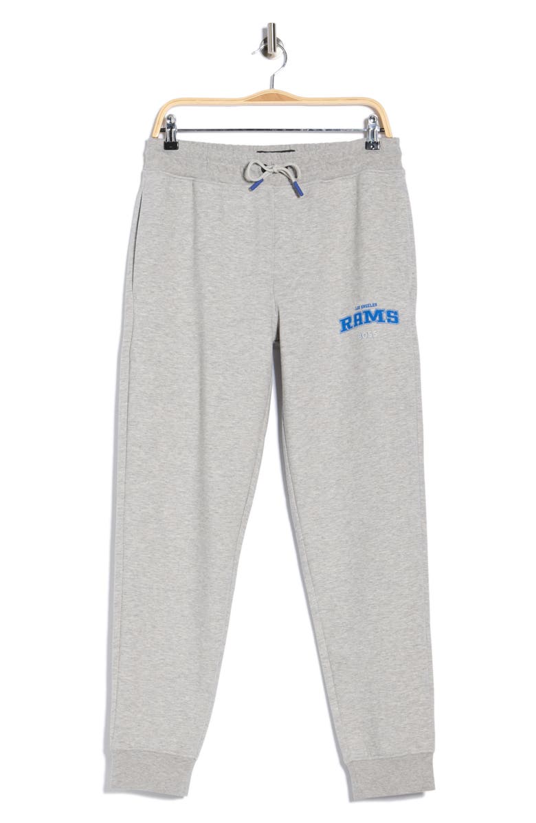BOSS x NFL Los Angeles Rams Sanders Joggers, Main, color, Open Grey