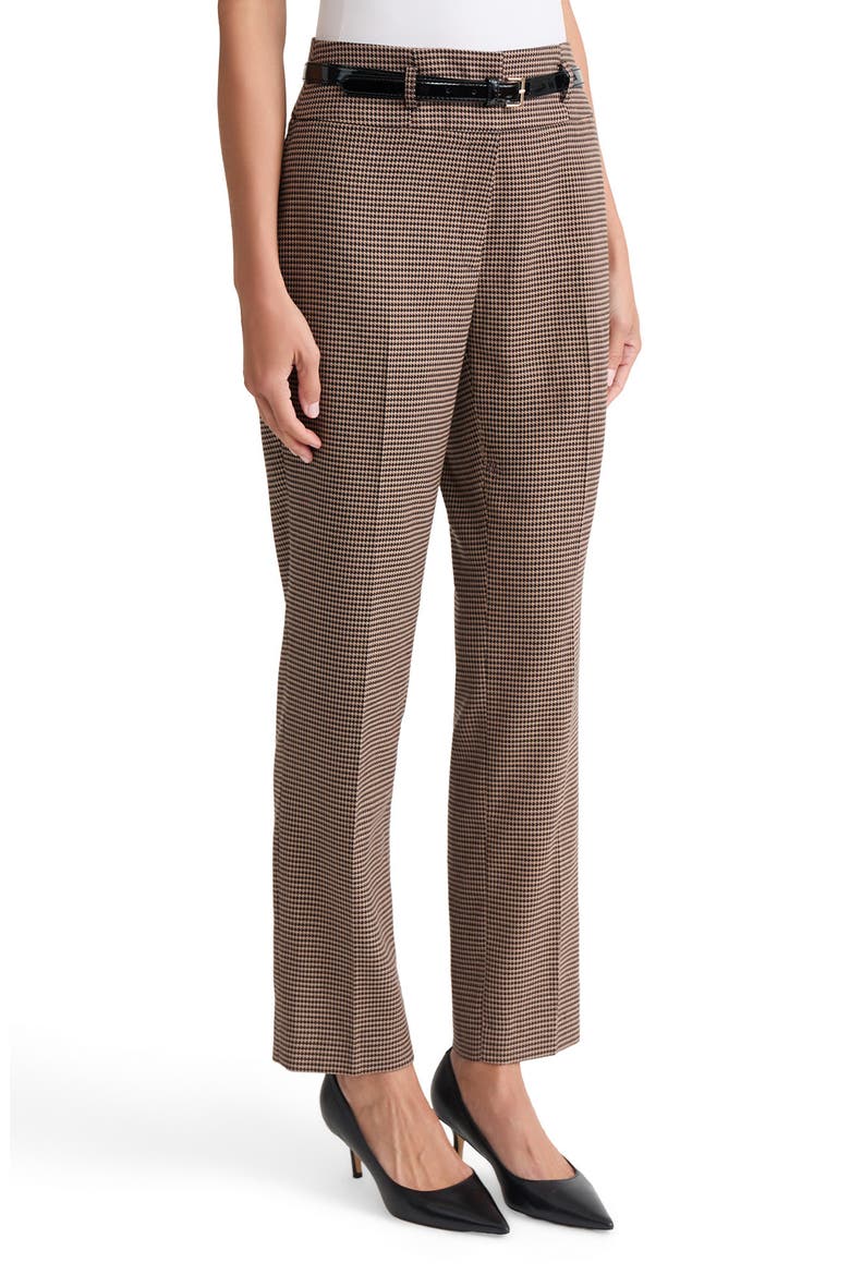Belted Slim Leg Pants, Alternate, color, CINNAMON MULTI