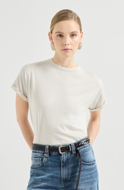 Cashmere and silk lightweight sweater