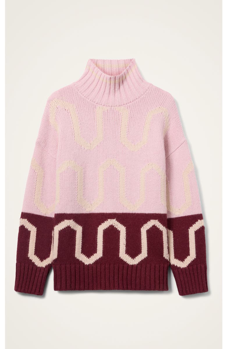 La DoubleJ Comber Turtleneck, Alternate, color, Multicolor