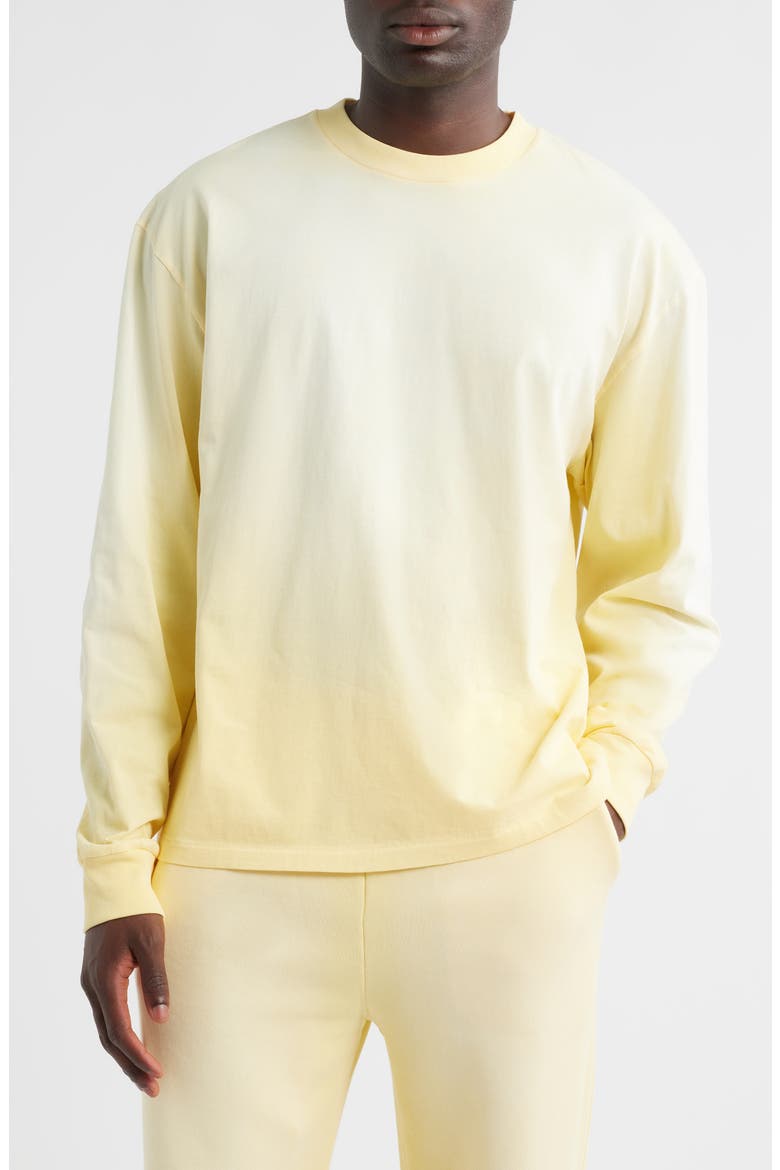 Core Oversize Long Sleeve T-Shirt, Main, color, SUN FADED BUTTER