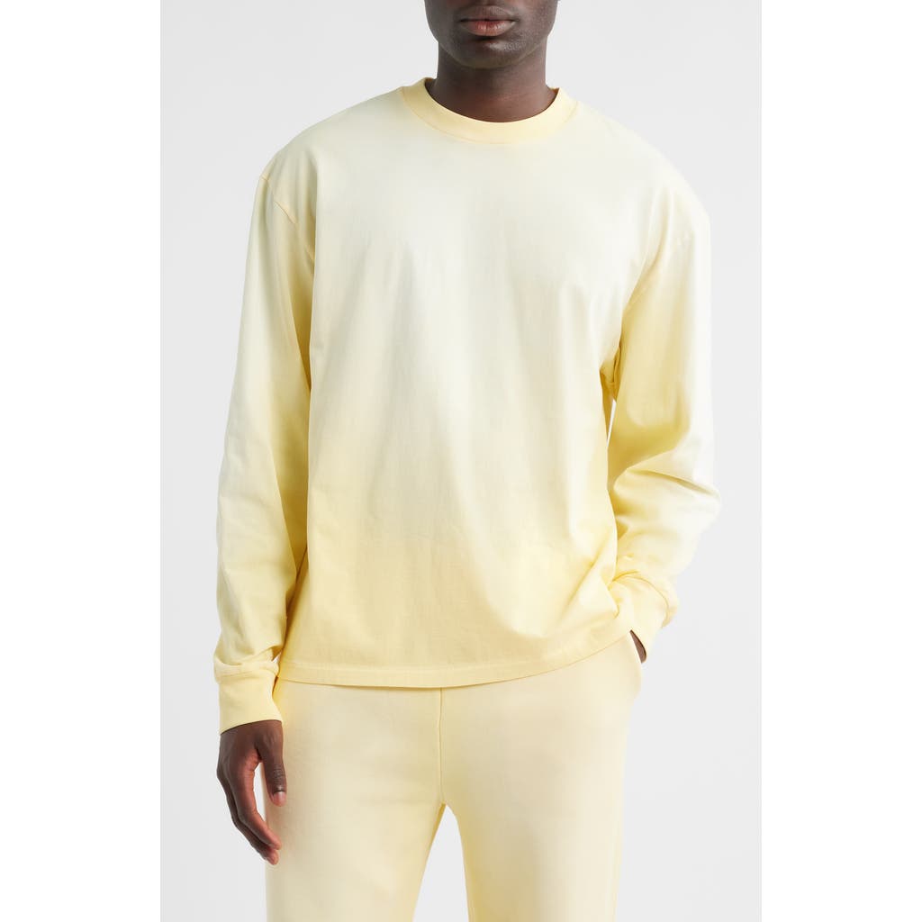 Elwood Core Oversize Long Sleeve T-shirt In Yellow