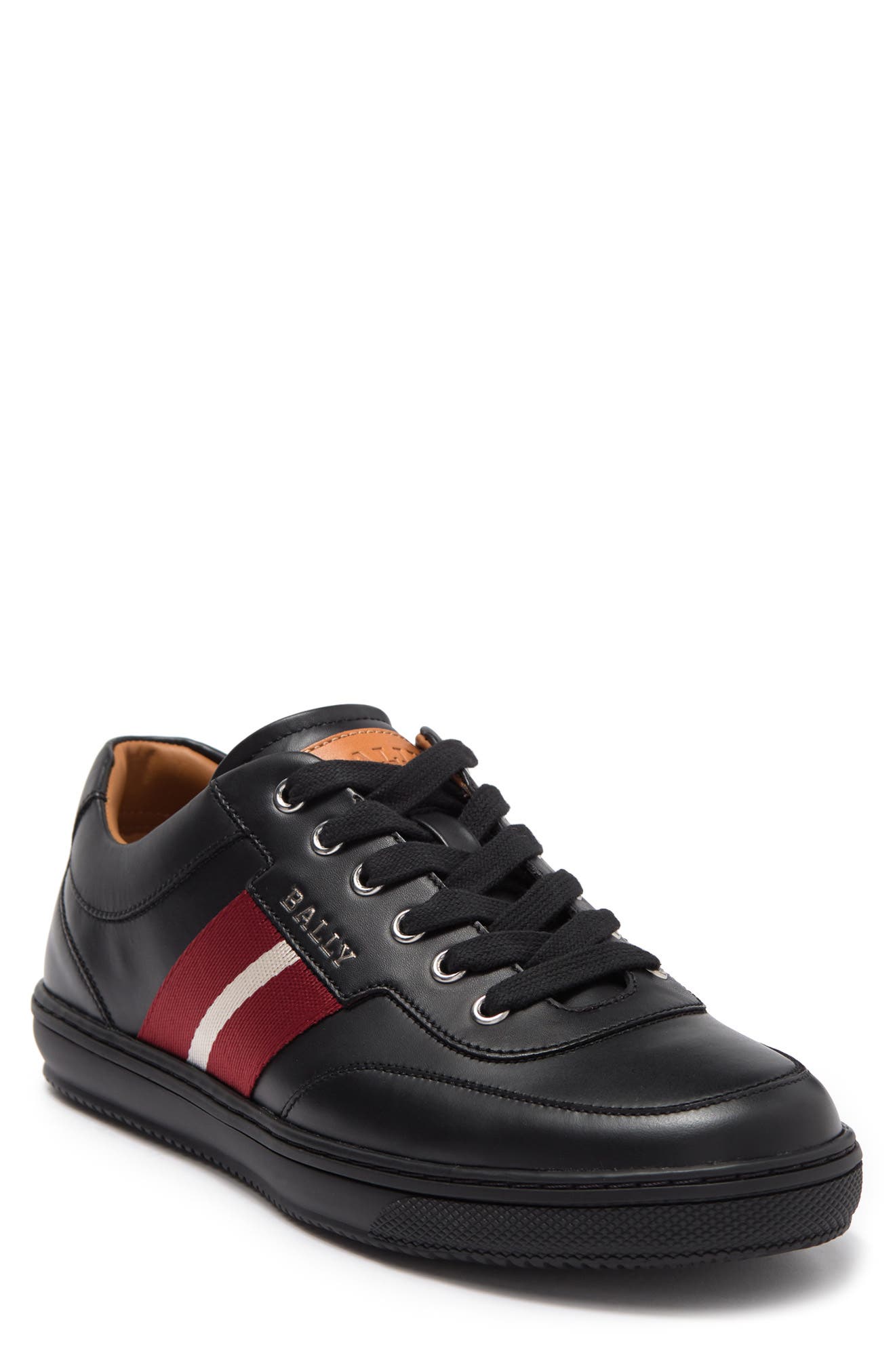 Oriano Leather Fashion Sneaker, Main, color, 0100 BLACK