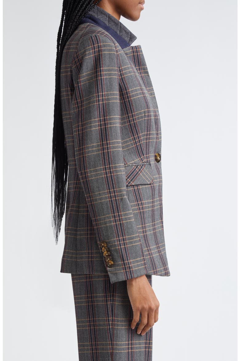 Orchid Plaid Dickey Jacket, Alternate, color, INK MULTI