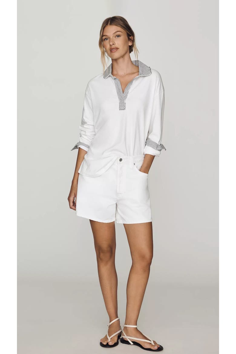 Lido Long Sleeve Polo, Alternate, color, White / Stripe