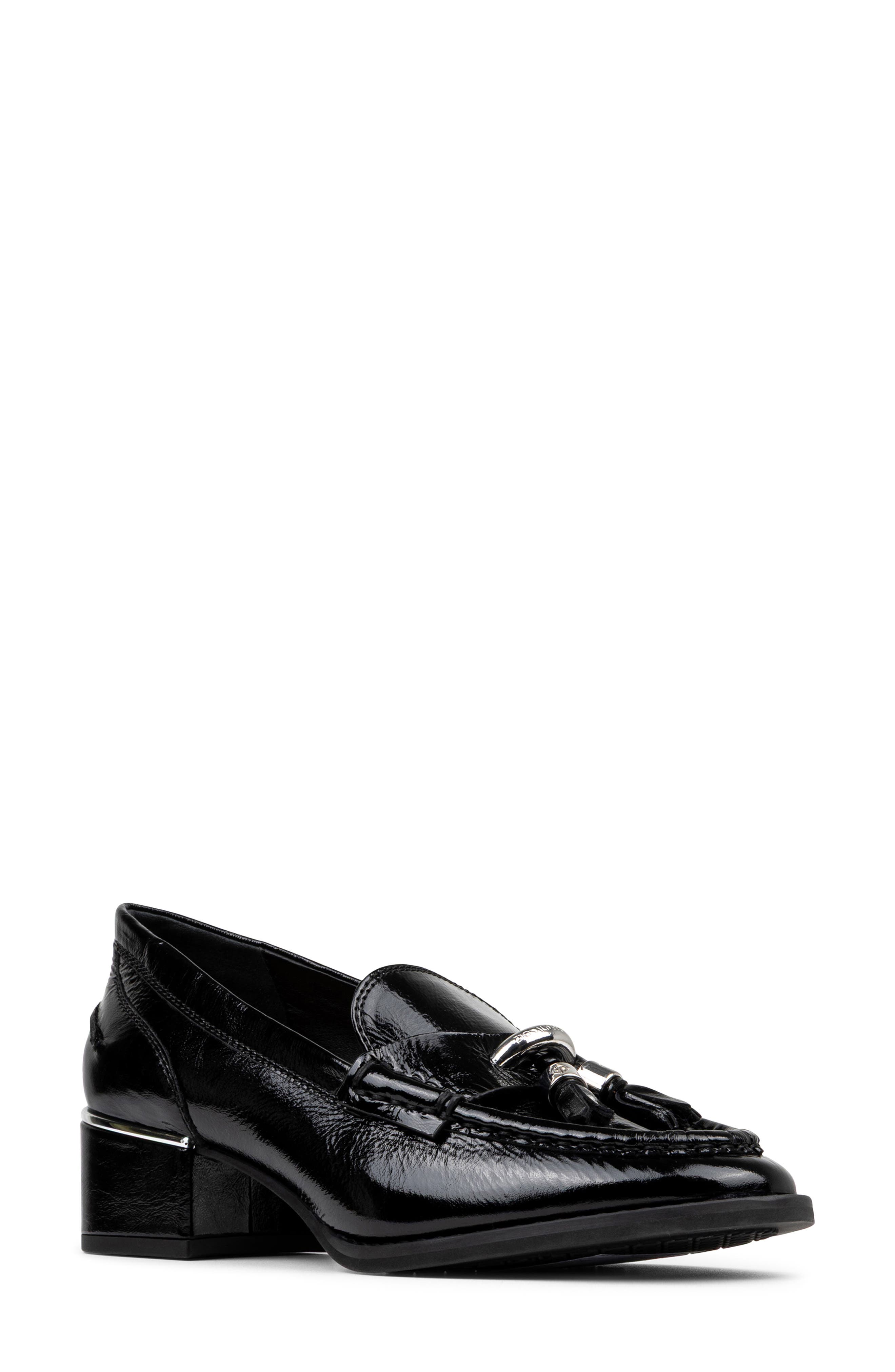 Donald Pliner Mirabel Tassel Loafer, Main, color, Black