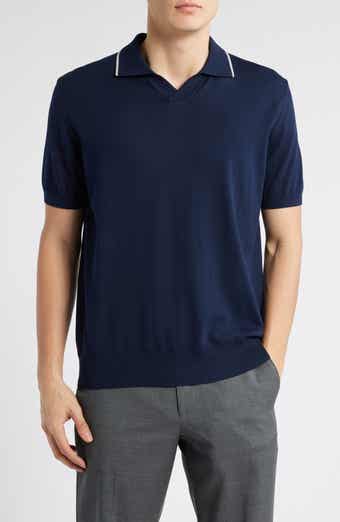 Canali Regular Fit Johnny Collar Polo