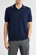 Canali Regular Fit Johnny Collar Polo