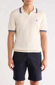 Original Penguin Cotton Grid Knit Polo