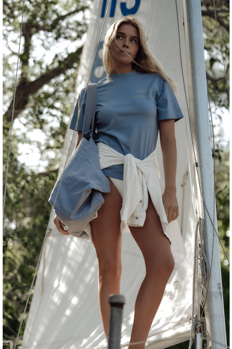 Malibu Surf Club Tee, Alternate, color, Heritage Blue