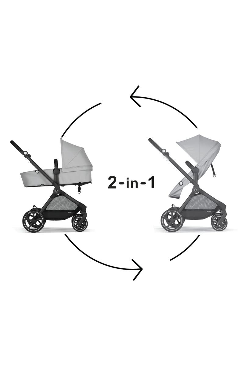 CYBEX EOS Stroller & Aton G Car Seat Travel System, Alternate, color, Lava Grey