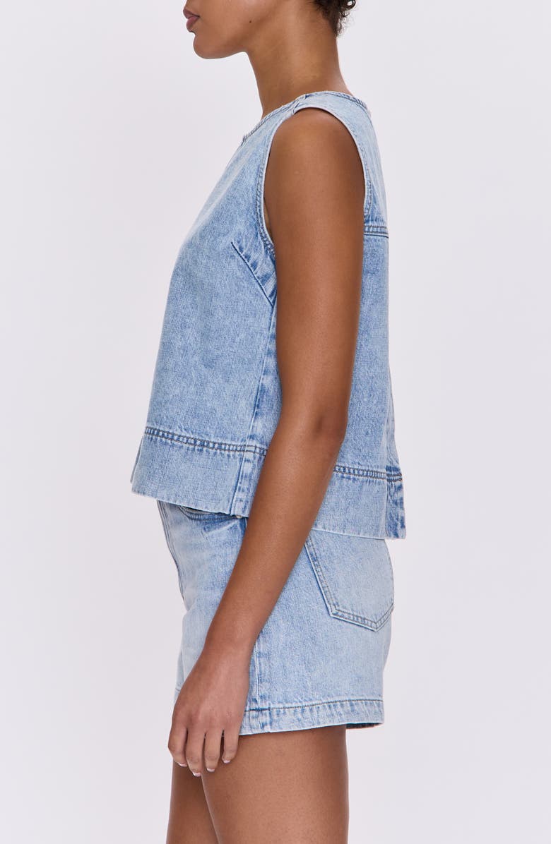 Pistola Rue Sleeveless Denim Top, Alternate, color, Berkeley