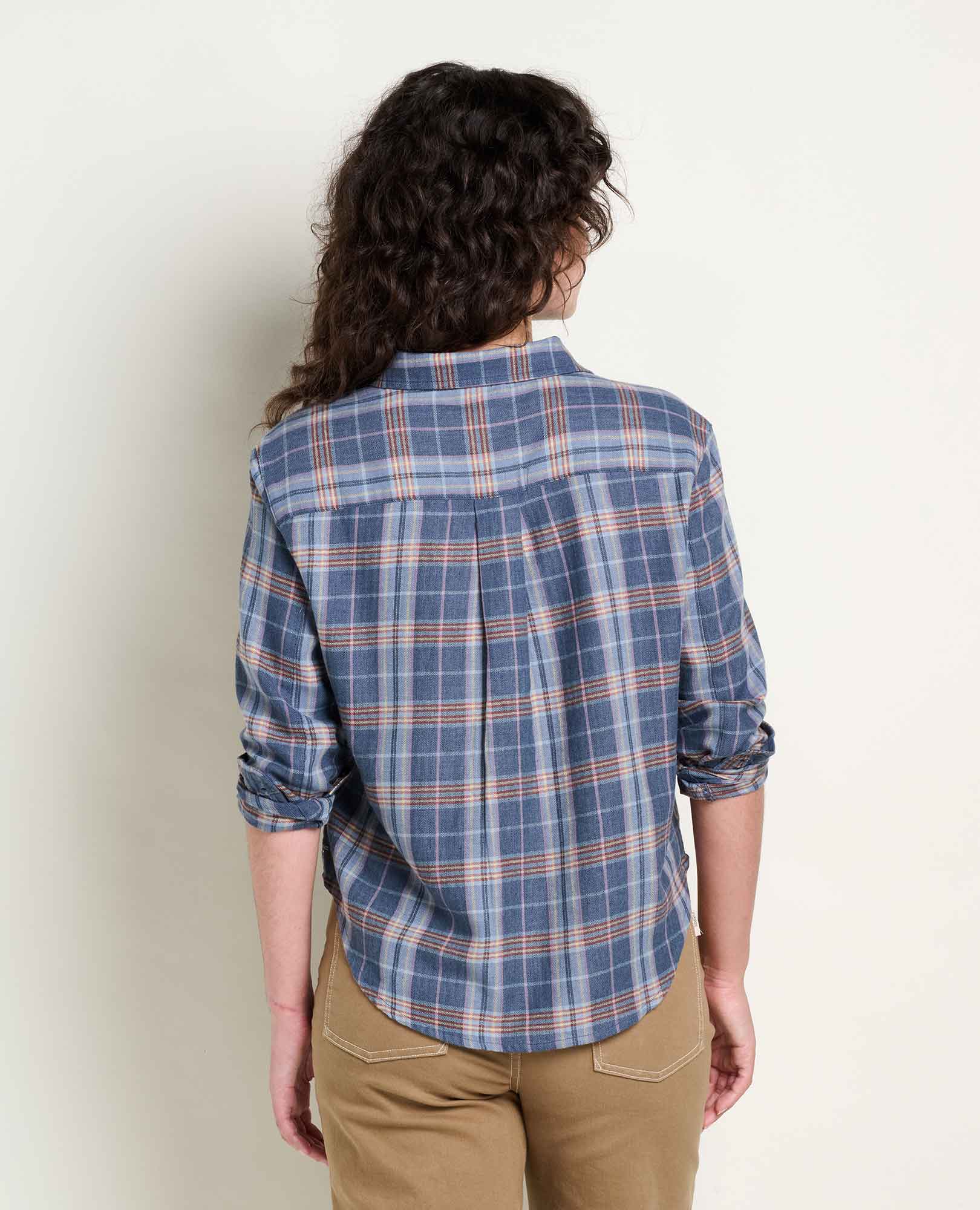 Toad & Co Re-Form Flannel Boxy Long Sleeve Shirt (Women) | Nordstrom