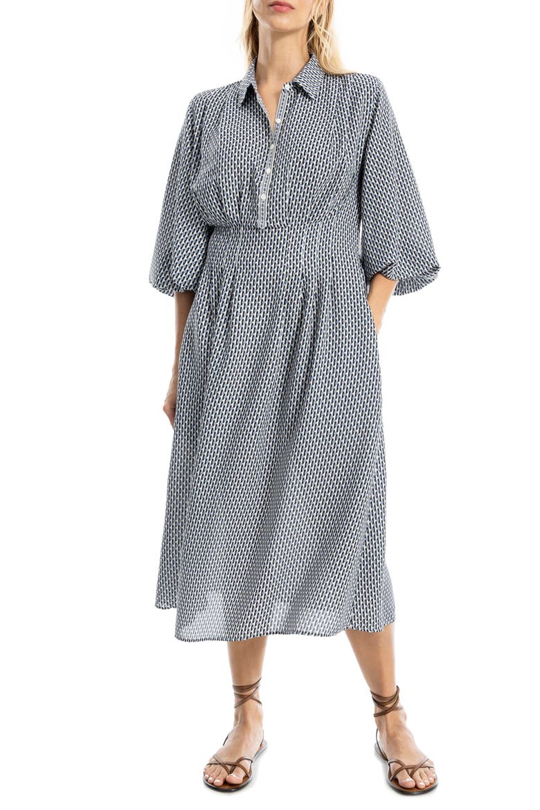 Balloon Sleeve Midi Shirtdress video