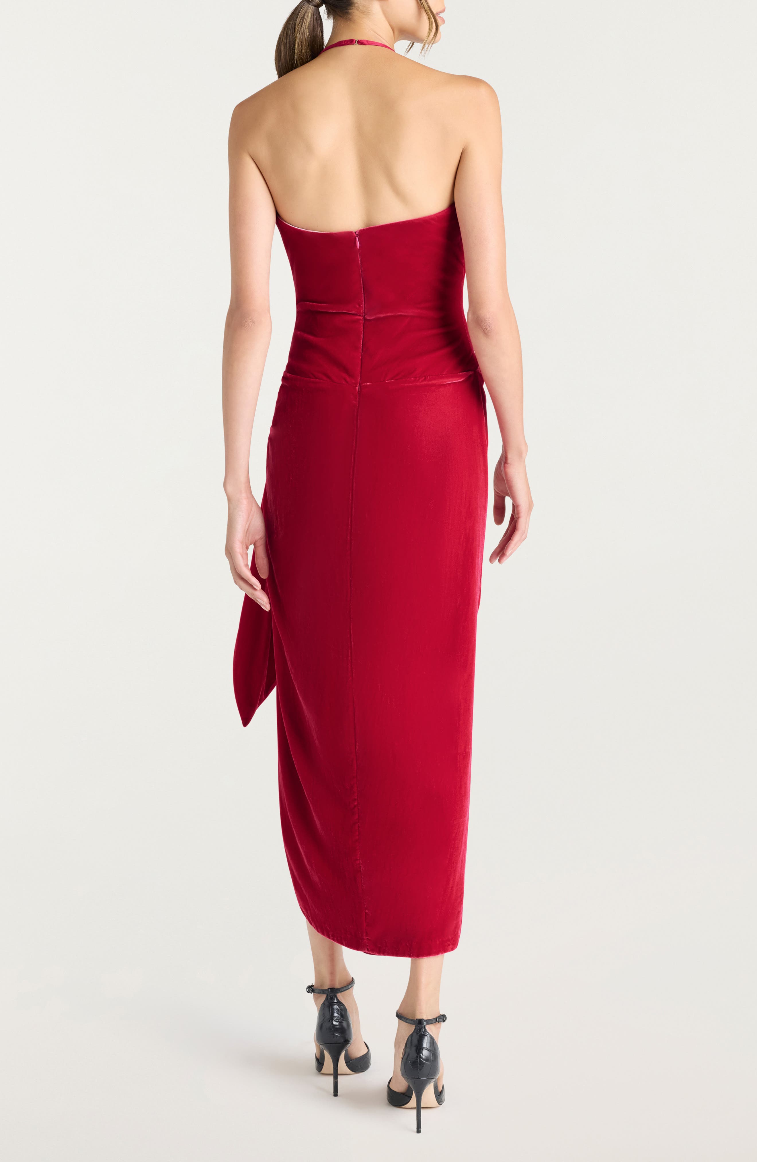 Noah Velvet Halter Maxi Dress - image 2