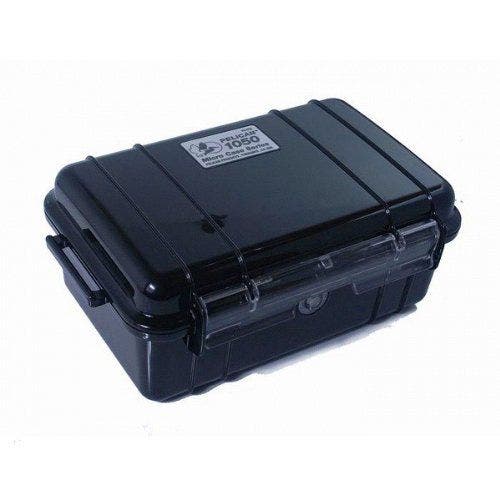 Pelican 1050 Micro Case for iPhone, Cell Phone, GoPro, Camera, and More, Alternate, color, Black/Clear