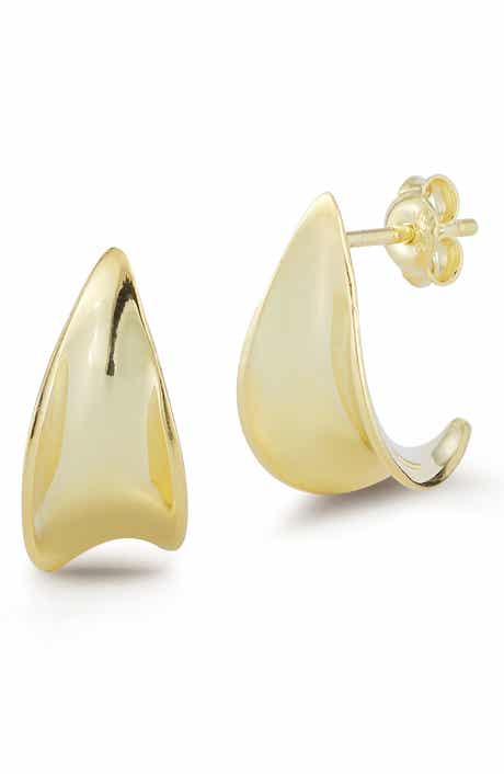 Concave Hoop Earrings