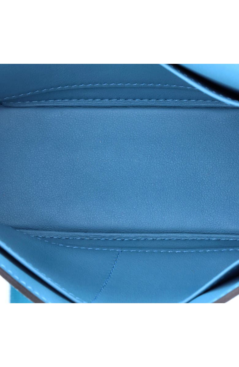 Pre-Owned Hermes Geta Bag Chevre Mysore, Alternate, color, Bleu Jean