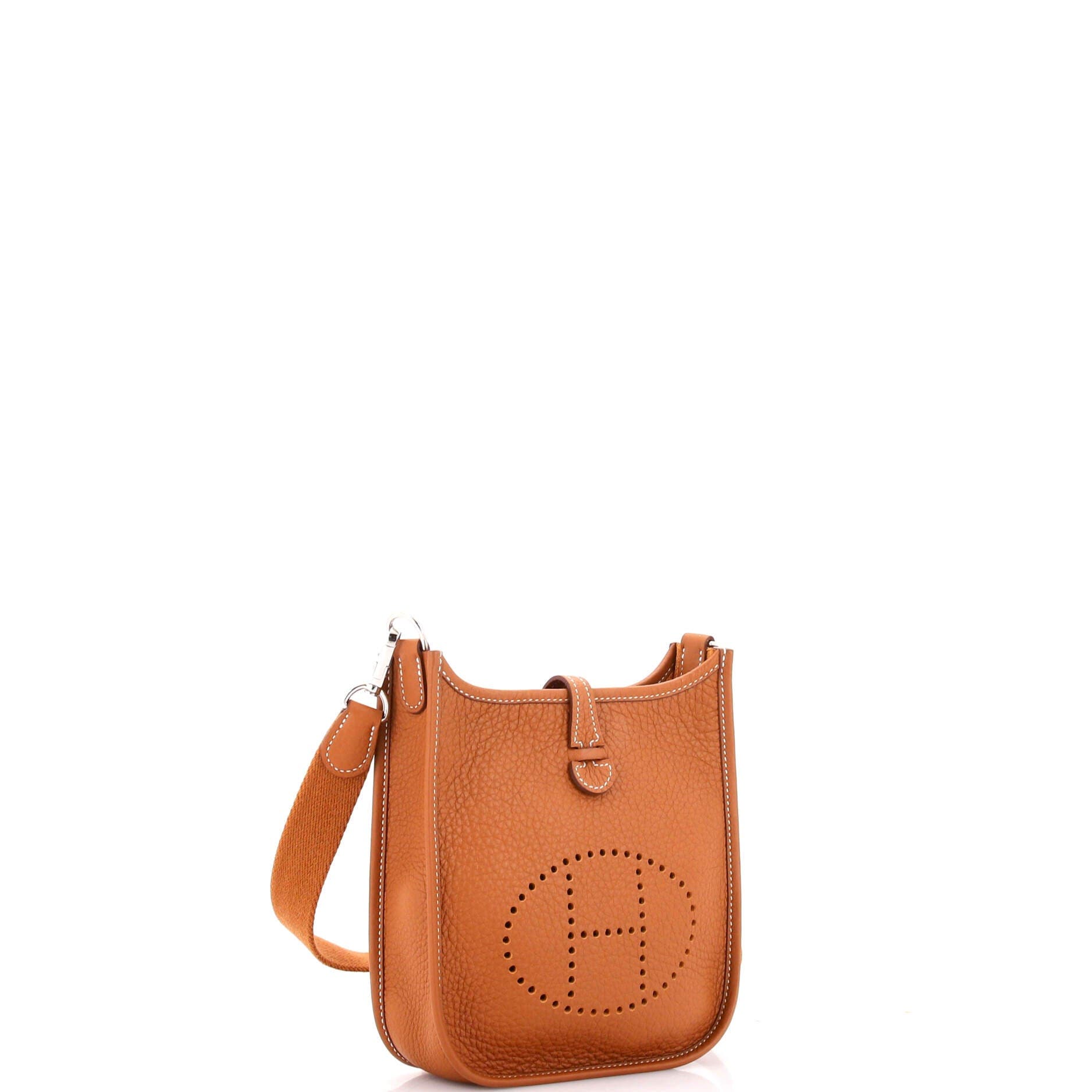 Pre-Owned Hermes Evelyne Bag Gen III Clemence TPM, Alternate, color, Gold