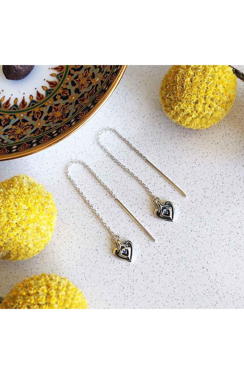 Astor & Orion Heart Threaders, Alternate, color, Silver