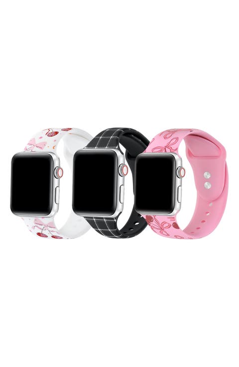 Assorted 3-Pack Silicone Apple Watch® Watchbands