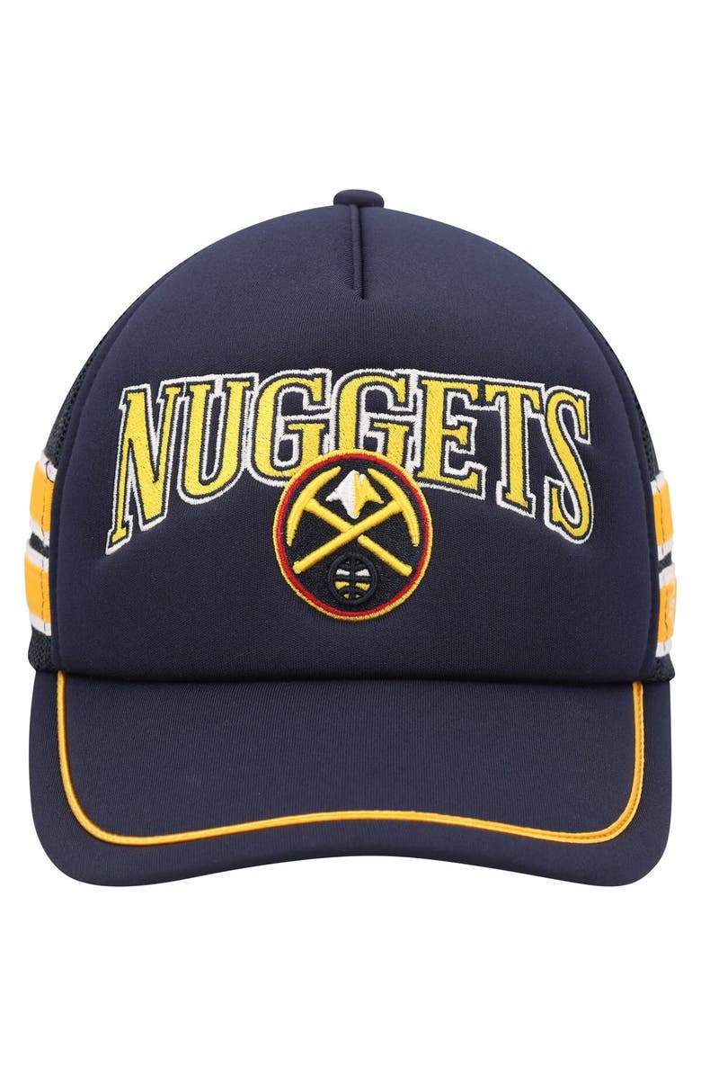 '47 Men's '47 Navy Denver Nuggets Sidebrand Stripes Trucker Adjustable Hat, Alternate, color, Navy