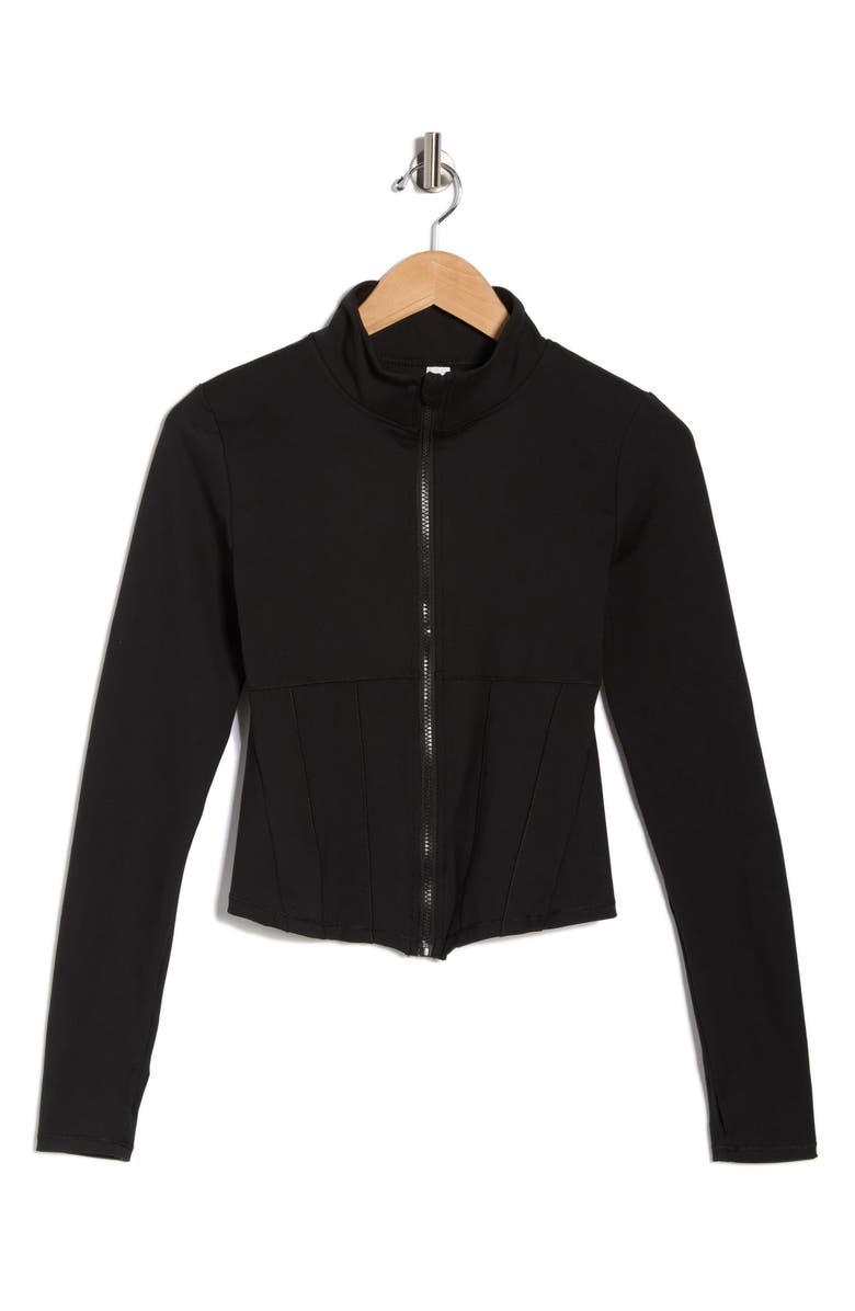 YOGALICIOUS Lux Victorian Meet & Greet Jacket, Alternate, color, Black