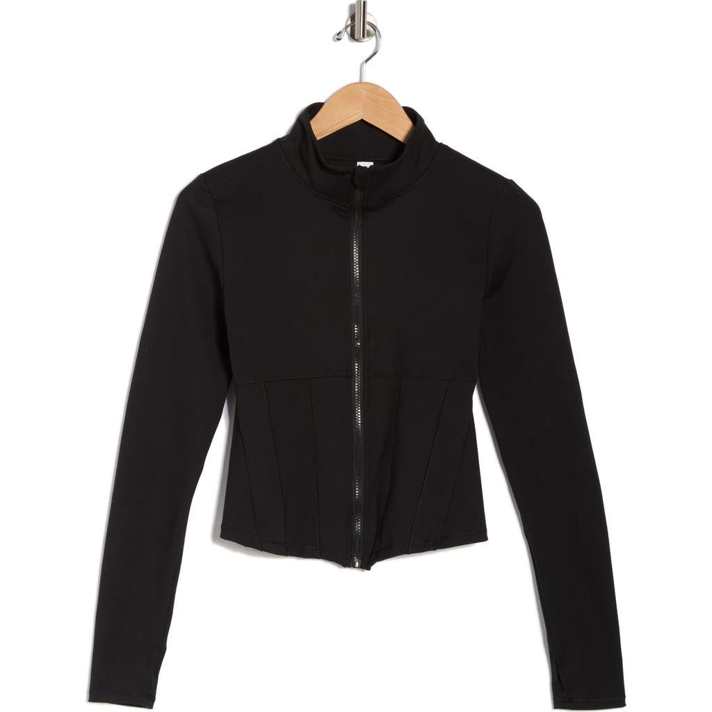 Yogalicious Lux Victorian Meet & Greet Jacket In Black