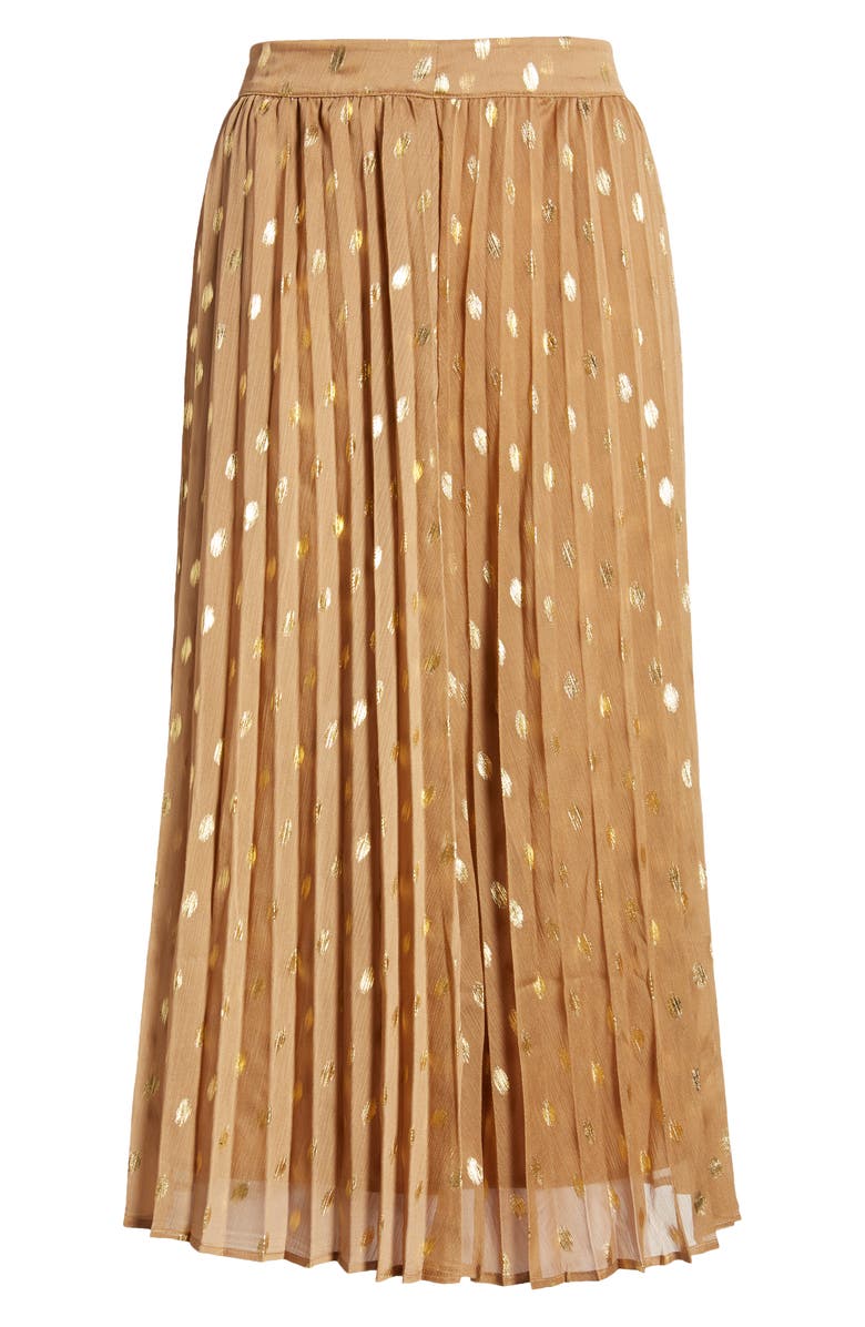 Endless Rose Polka Dot Pleated Skirt, Alternate, color, 