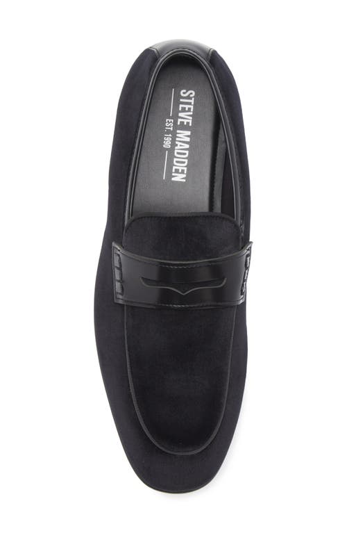 Steve Madden Santee Penny Loafer In Black