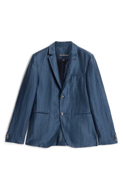 Allen Slim Fit Linen Blend Blazer