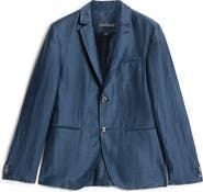 John Varvatos Allen Slim Fit Linen Blend Blazer