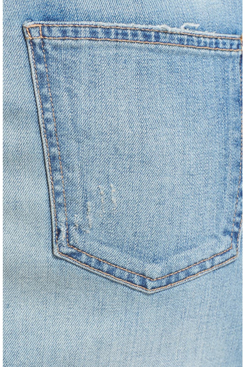 'The Stiletto' Denim Pencil Skirt, Alternate, color, SUPER LUXE