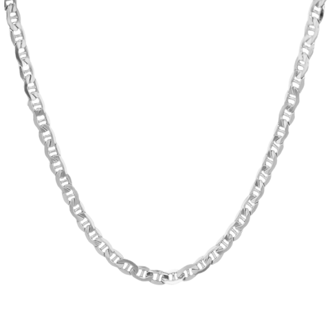 Sterling Silver Flat Fancy Necklace