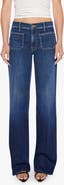 MOTHER The Patch Pocket Maven Mid Rise Wide Leg Jeans