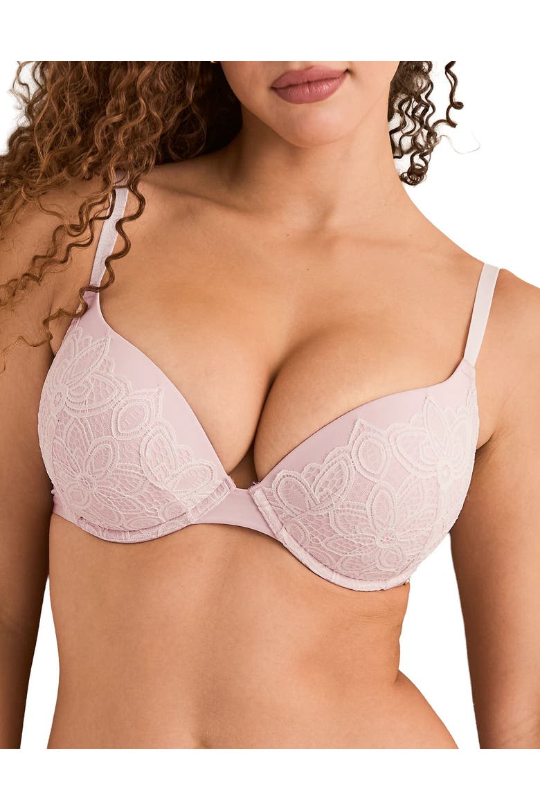 Dara Add 2 Cups Plunge Bra, Main, color, Light pink