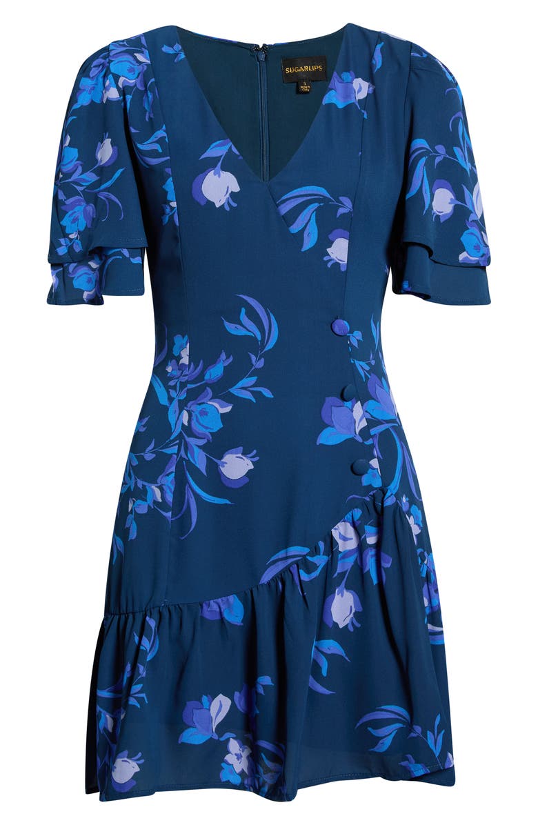 SUGARLIPS Niva Floral Rivane Minidress, Main, color,