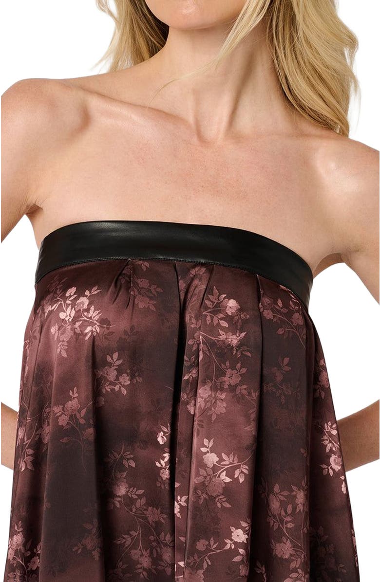 WeWoreWhat Strapless Maxi Dress, Alternate, color, Chestnut Multi