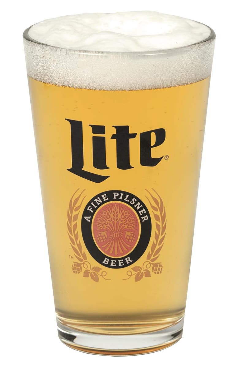 Lord's Rocks Miller Lite Set of 2 Pint Cups, Alternate, color,