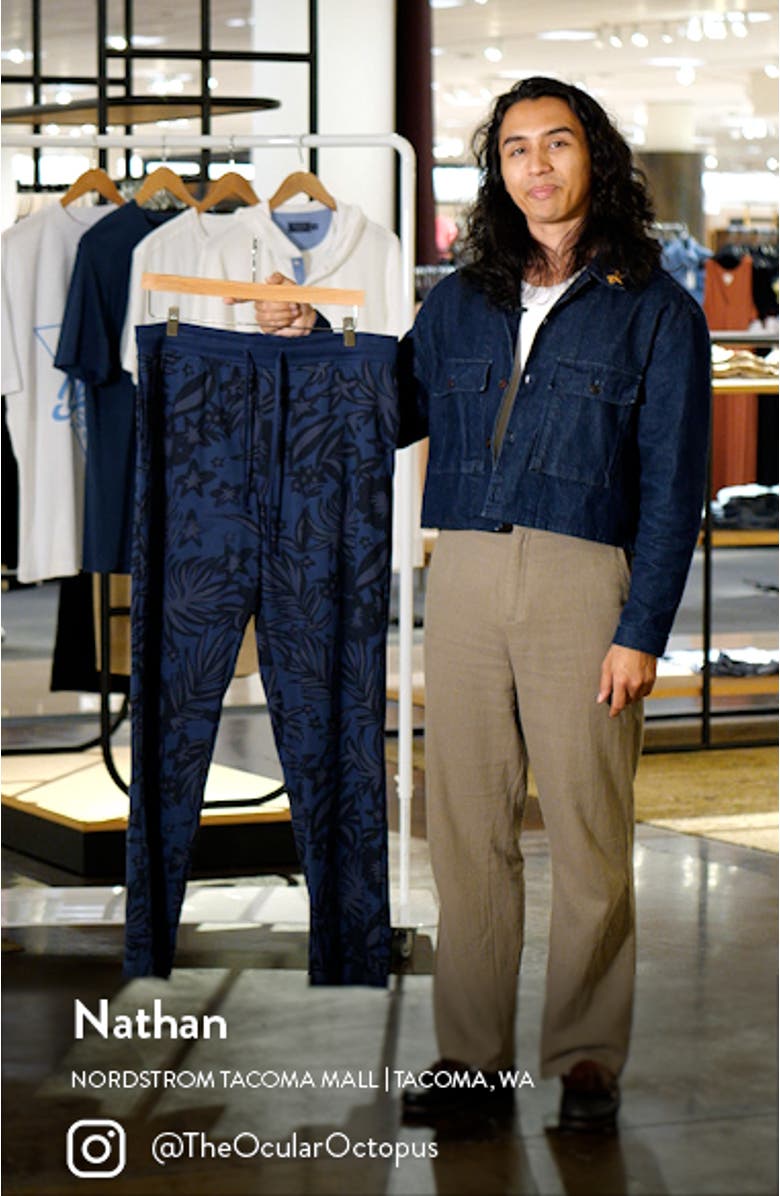 La Palmera Floral Lounge Pants, sales video thumbnail