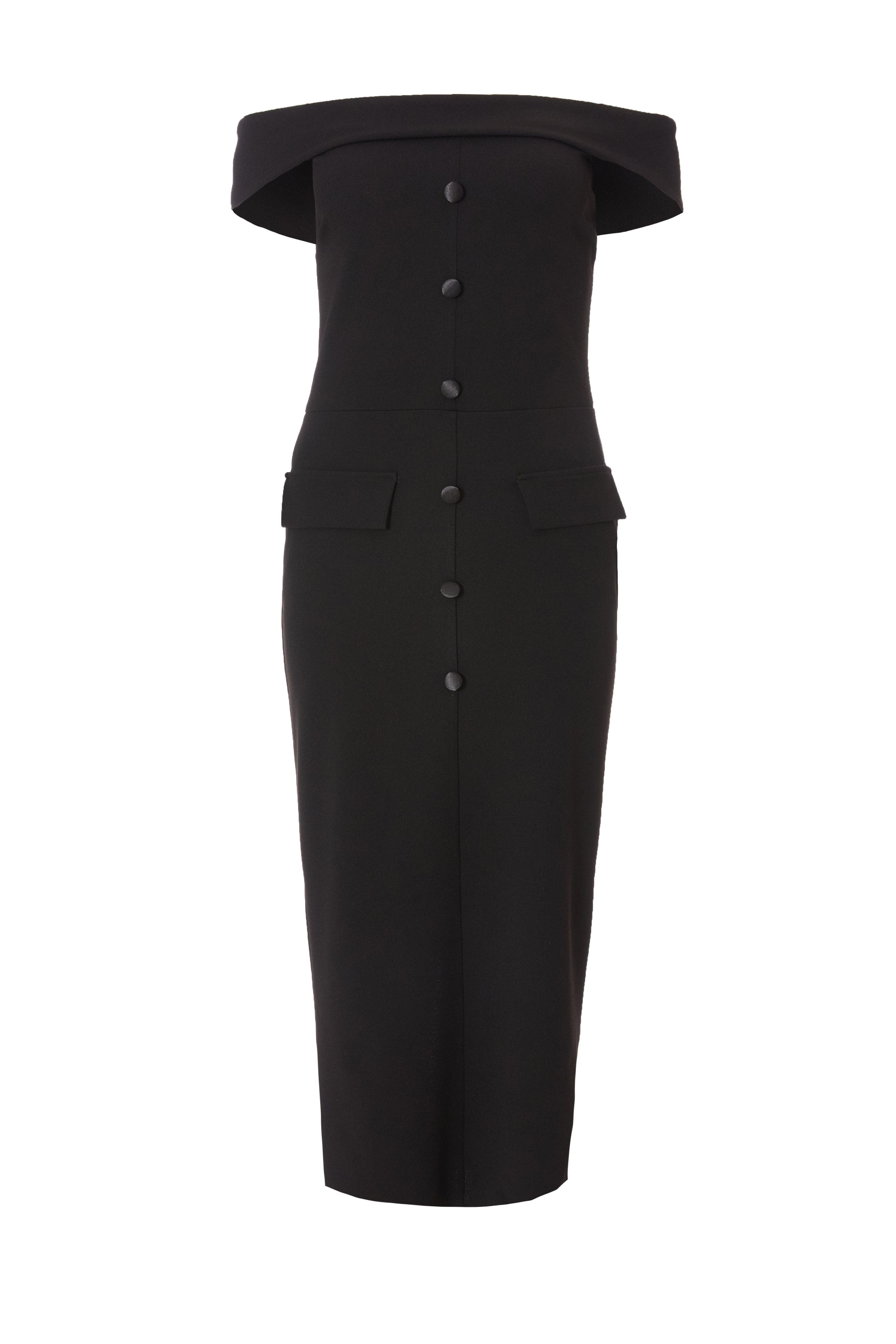 QUIZ Scuba Crepe Bardot Maxi Dress (Women) | Nordstrom