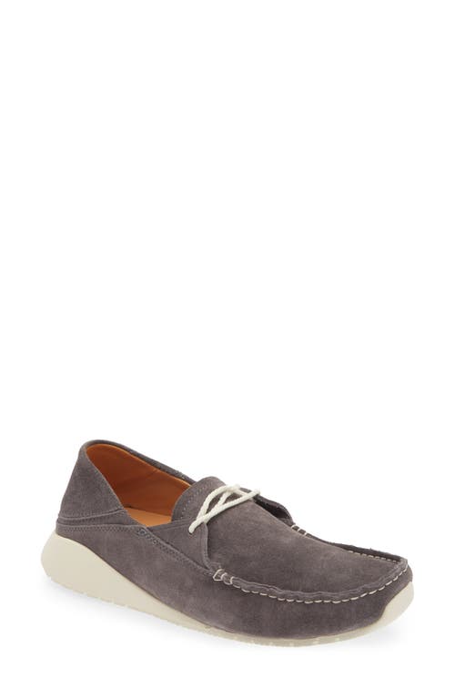 Olukai Kaa Genuine Suede Driver In Gray