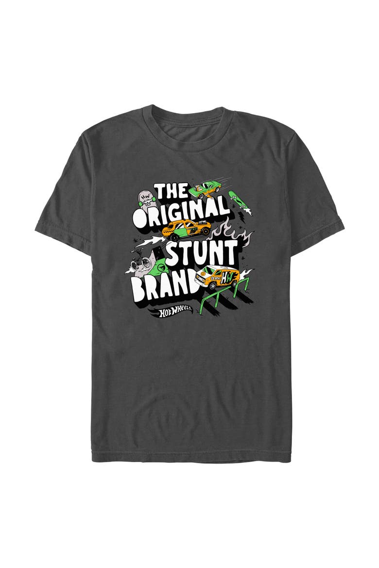 Men's Hot Wheels The Original Stunt Brand  Graphic T-Shirt, Main, color, Charcoal