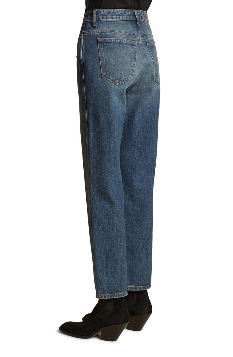 Khaite Abigail Crop Straight Leg Jeans, Alternate, color, 