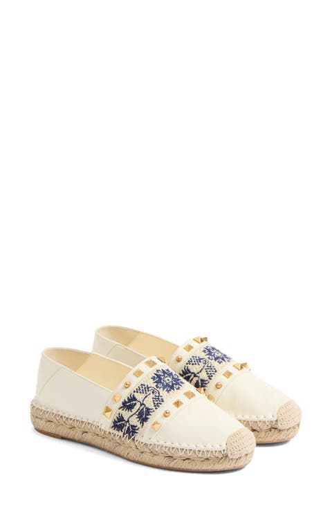 ☆【VALENTINO】☆V LOGO フラット サンダル☆IVORY☆ Vロゴ トーション ナッパレザー ウェッジ スライド 100mm for