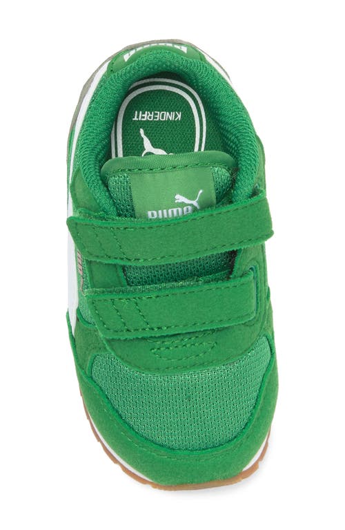 Puma Kids' St Runner V4 Mesh Sneaker In Green
