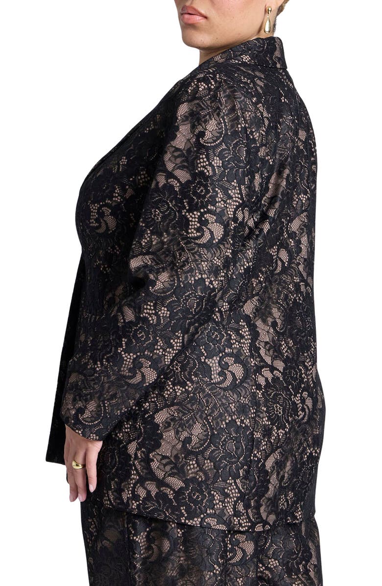 ELOQUII Lace Blazer, Alternate, color, 